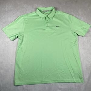 BLACK CLOVER Mens XL Lime Green Polo Golf Shirt